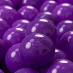 KiddyMoon 700 ∅ 7Cm Balles Colorées Plastique pour Piscine Enfant Bébé Fabriqué en EU, Violet