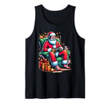 Funny Video Games Santa Gamer 8-bit Gaming Christmas Gamers Tank Top