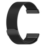 Milanese Loop Rannekoru Fitbit Versa 4/Sense 2 Musta (L)