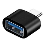 Android USB 3.0 till USB C 3.1 OTG Adapter Svart svart