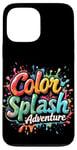 Coque pour iPhone 13 Pro Max Aventure Color Splash Aventure colorée