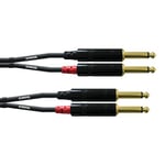 CORDIAL CABLES Câble audio double jack mono 1,5 m CÂBLES AUDIO Essentials Jack