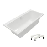 Baignoire droite 150 x 70 VILLEROY & BOCH Architectura avec pieds