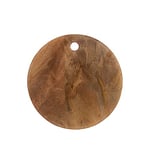 J-Line Planche à découper - 30 cm, Planche à découper en bois de manguier utilisable comme planche à pizza ou fromage, Plateau apéritif en bois naturel de luxe
