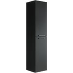 Badplaats - Armoire rangement Venus 160 cm Noir mat -Meuble rangement