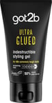 Schwarzkopf got2b Glued Ultra Styling Hair Gel, No White Residue, Edge Control,