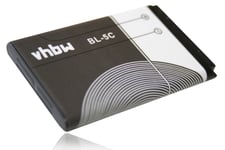 Vhbw Batterie Li-Ion Compatible Avec Nokia 1800, Remplace Bl-5c Modèle