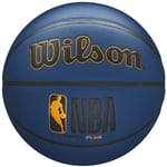 ballons de basket Unisexe, Wilson NBA Forge Plus Ball, Bleu marine