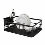 Metal Dish Drainer Drip Tray Kitchen Plate Sink Tidy Rack Storage Holder 9021