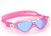 AQUASPHERE Vista JR Swimming Goggles, Pool One Size, Pink - Blue Tinted Lens 