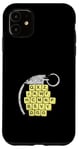 Coque pour iPhone 11 Jeu de blocs de lettres amusant Choisissez soigneusement vos mots