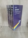 WOOLWORTHS BLANK VHS TAPES X3