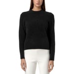 Pull K-Way  Pull Boucle Laine Mrinos Clarisse Noir