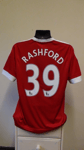 Manchester United Home Football Shirt Jersey 2015-2016 RASHFORD 39 Large BNWT