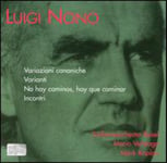 Mario Venzago, Mark Kaplan, Luigi Nono  Variazioni Canoniche Sulla Serie  CD