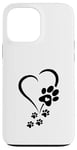 iPhone 13 Pro Max Dog Paw Heart Baby Dogs - Dog Paw Print Dog Paws Hearts Case