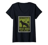 Womens Vietnam War Dogs V-Neck T-Shirt