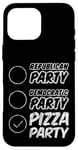 Coque pour iPhone 16 Pro Max Republican Party Decromatic Party Pizza Party --