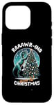 Coque pour iPhone 16 Pro Balade autour du dinosaure de Noël