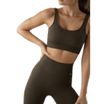 aim'n Khaki Ribbed Seamless Bra Grön