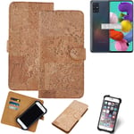 Walletcase for Samsung Galaxy A51 Cork Case Cover bookcover