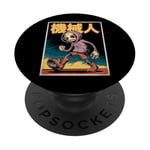 Robot mécanique rétro japonais Cyberpunk Vaporwave PopSockets PopGrip Adhésif