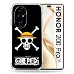 Cokitec Coque Renforcée pour Honor 200 Pro 5G Manga One Piece Tete de Mort