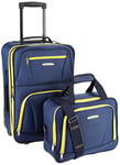 Rockland Ensemble de valises Droites Souples Tendance, Bleu Marine, Taille Unique, Ensemble de valises Droites Souples Tendance