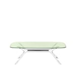 Kartell - Blast Coffee Table 4096 130x80, Crystal-Chrome, Green - Soffbord - Philippe Starck - Grön - Metall/Syntetiskt