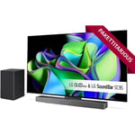 LG OLED C3 65" 4K OLED evo TV + LG SC9S 3.1.3 Dolby Atmos Soundbar -tuotepaketti