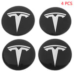 4-pack Hjulnavskåpor för Tesla Model 3 Y Tesla Tillbehör Silver Silver