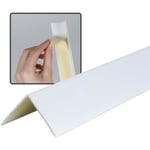 Cornière pvc autocollante 30x30mm, profilé de protection d'angle, baguette d'angle, protection d'arête haute mur, convient pour habitation, travail