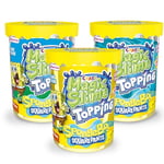 CRAZE Magic Slime Topping Bob l'éponge - Set de 3 Slime Enfants Fantasy Ocean en boîte de 3X 70 ML avec Paillettes & différents toppings - Set de Slime sûr & sans résidus