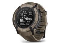 Garmin Instinct 2X Solar - Tactical Edition - 50 mm - fiberförstärkta polymerer - Ja smart klocka med band - handledsstorlek: 145-228 mm - monokrom -