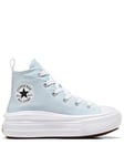 Converse Kids Girls Move Trainers - White/black, Light Blue, Size 11 Younger