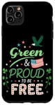 Coque pour iPhone 11 Pro Max Green Pride Saint Patrick pour les Américains libres