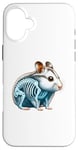 iPhone 16 Plus X-ray Hamster Body Anatomy Radiography Skeleton Case