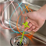 Bathroom Hair Sewer Filter Smile Drain Cleaner Outlet Kitchen Si Orange