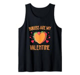 funny Burgers are My Valentine, Bun Lover Valentine's Day Tank Top