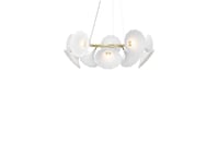 Nuura - Petalii 10 Lysekrone White/Polished Brass