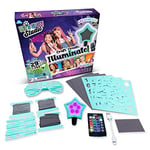 Let's Glow Studio LG3360 - Komplett Fashion & Styling Set mit LED Clip für bunt leuchtende Fotos & Videos, Bastelset mit reflektierenden Accessoires für Körper, Haut, Nägel & Haar, Kinder ab 8 Jahren