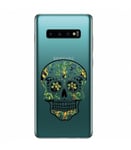 Coque Galaxy S10 PLUS mort mexicaine jungle calavera vert tropical