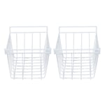 2pcs Refrigerator Freezer Baskets Wide Application Wire Storage Organizer NEW UK