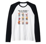 Cute Animals Reading A Book Raglan Baseball Tee