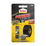 Pattex Power Tape, Ruban adhésif noir de 5m extra fort pour charges lourdes, Bande adhésive toilée tous supports, Rouleau adhésif étanche