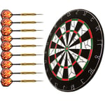 LHQ-HQ Dart Board Set, 18 Inches, Safety Dart Board, 20 Darts, Double-sided Bullseye Game Home Indoor And Outdoor Leisure Sports
