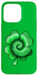 iPhone 15 Pro Max Lucky Tie-Dye Four Leaf St Saint Patrick's Day Clover Case