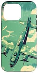 Coque pour iPhone 16 Pro Bombardier B-17G Green Pop Art Tropical B-17 Flying Fortress de la Seconde Guerre mondiale