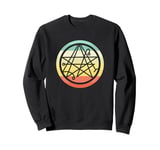 80s Retro Necronomicon and Miskatonic Themed Symbol Sweatshirt