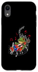 iPhone XR Puerto Rico Flag Coqui Frog Play Guitar Puerto Rican Music Case